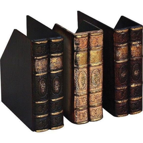 NWT ALEXANDRA'S ACCENTS Decorative Antique Books Desk Files Magazine Holder - Picture 4 of 12